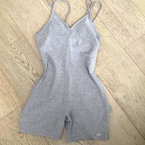 Alo yoga jumpsuit romper one piece grey size s